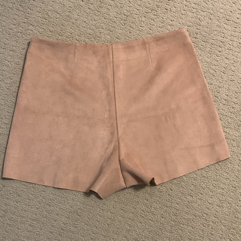 Forever 21 tan, faux suede, high waisted skort - Picture 8 of 9